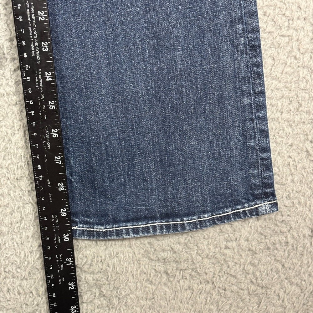 Vigoss Jeans Women 5/6 Blue The New York Bootcut Thick Stitch Flap Pocket Denim - Picture 9 of 10